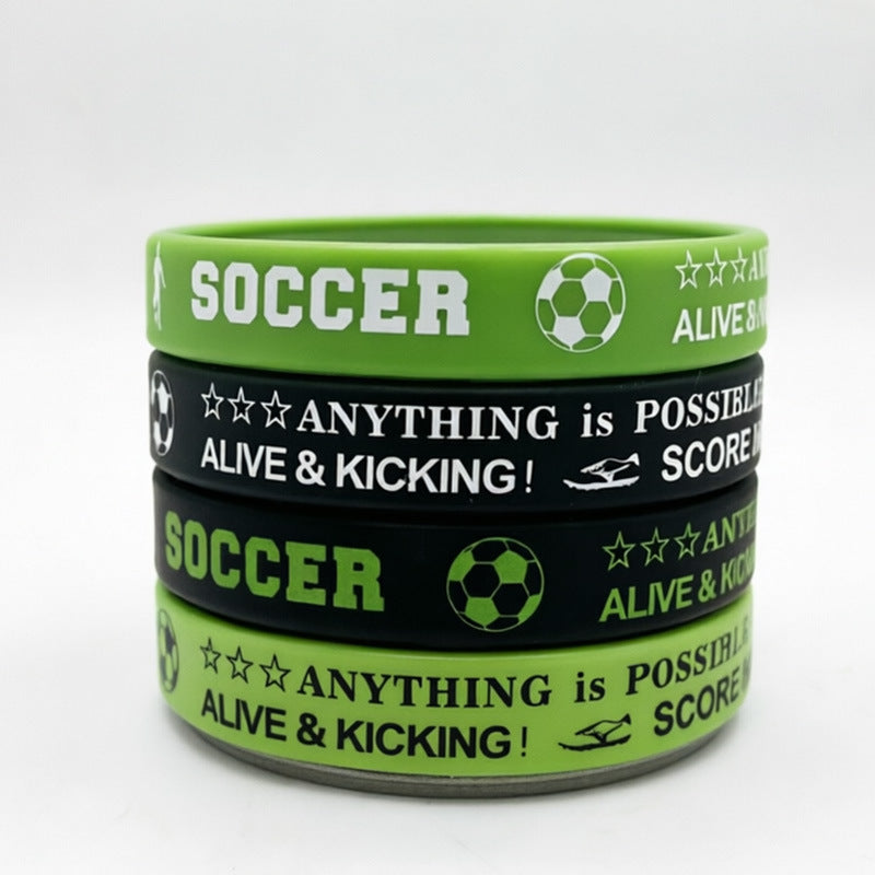 Theme World Cup Entry Gift Silicone Fans Commemorative Sports Rubber Bracelet