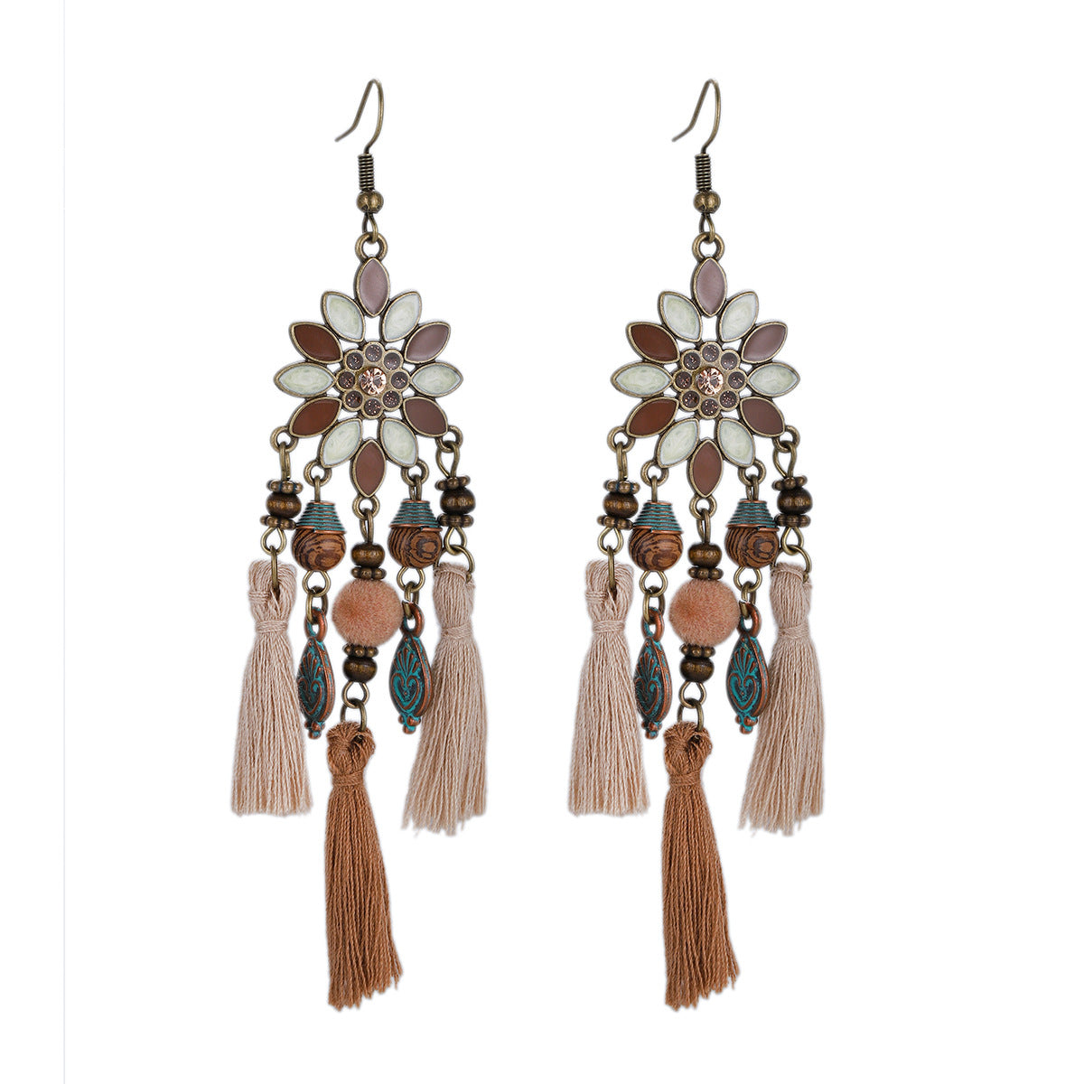 Bohemian Fashion Flower Female Personality Elegant Earrings