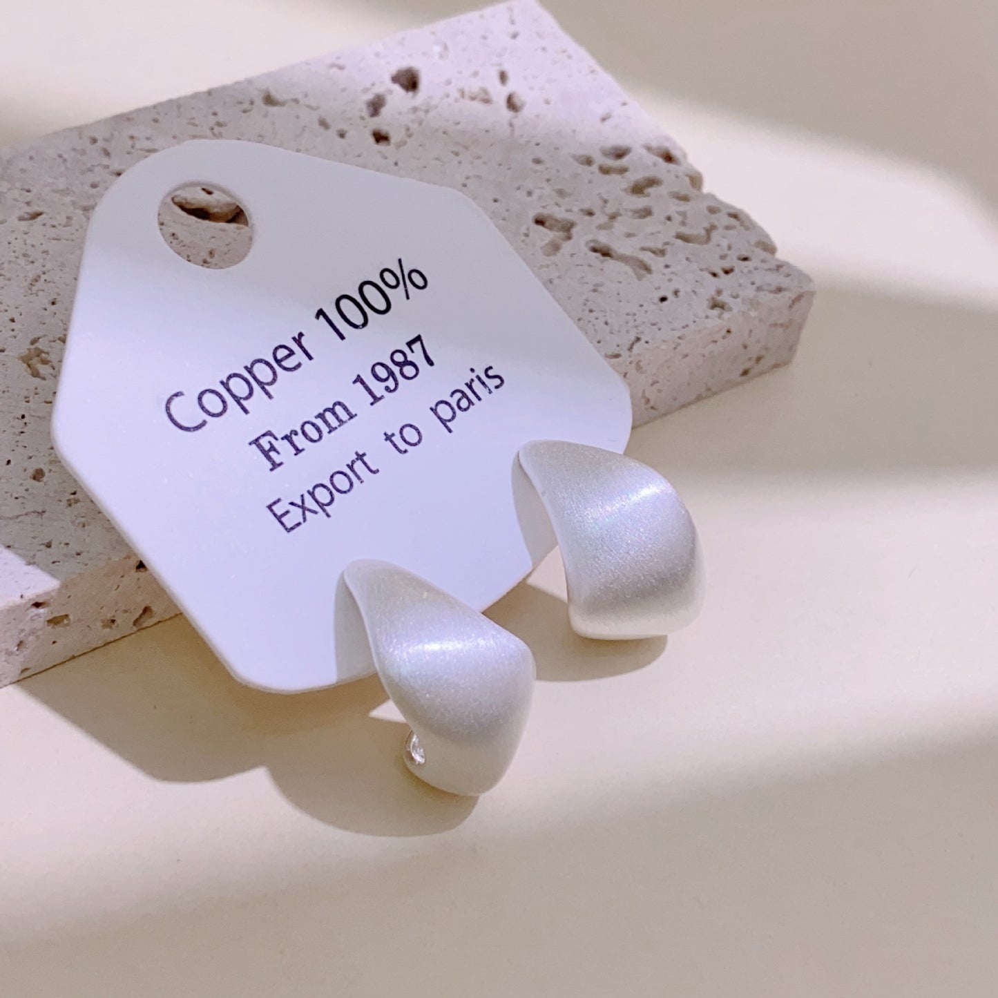 Matte Metal Frosty Style Female Affordable Earrings