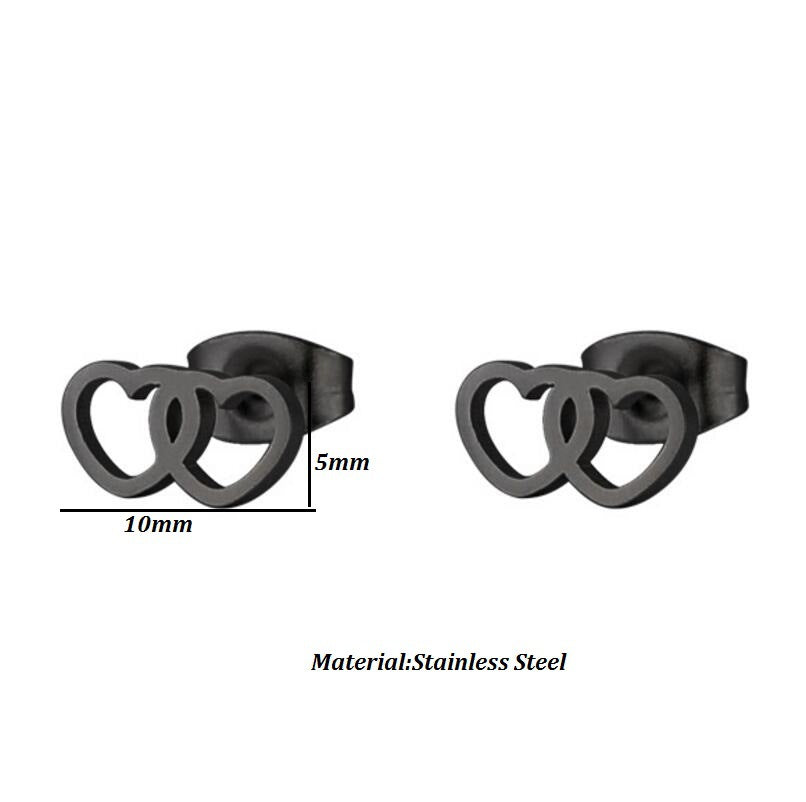 Women's Geometric Simple Mini Small Star Moon Earrings