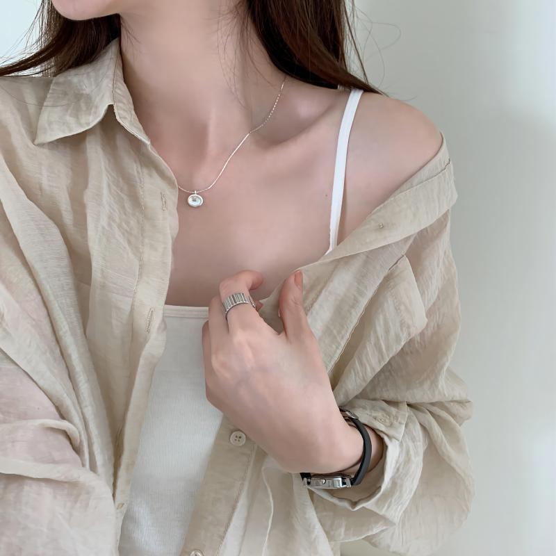 Does Not Fade Female Summer High Sense Minimalist Rhinestone Necklaces