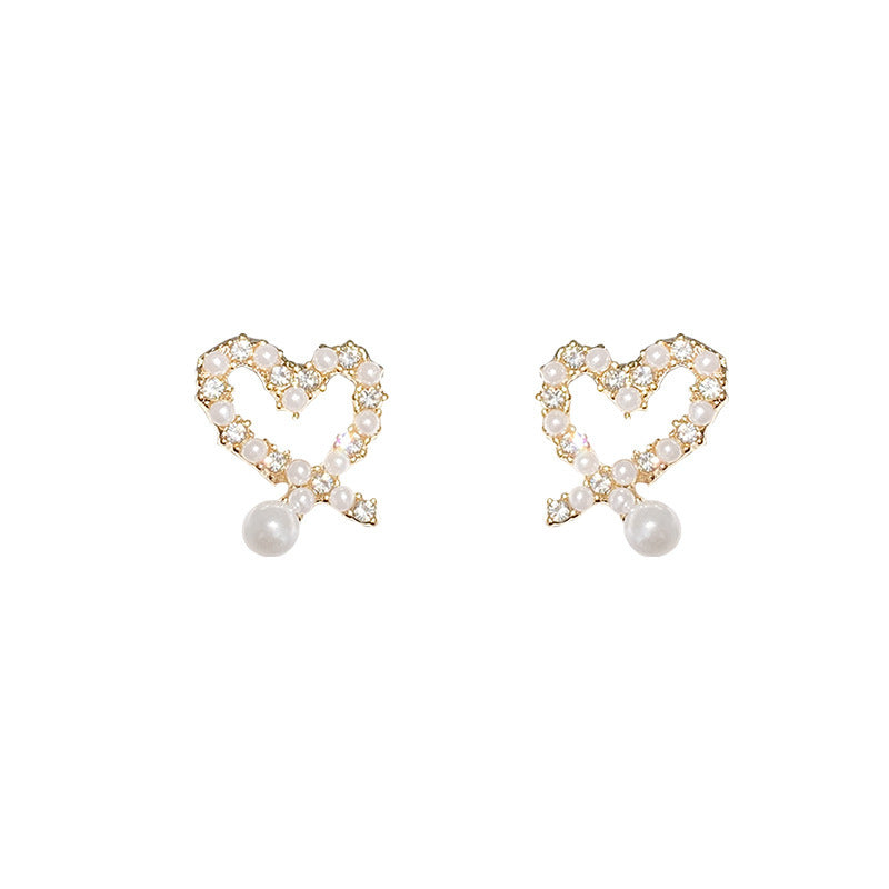 Women's Love Heart Trendy Elegant For Fashionable Earrings