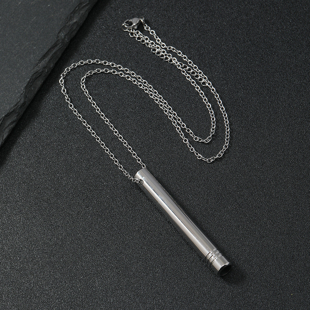 Trendy Breathing Decompression Personalized Stainless Steel Necklaces