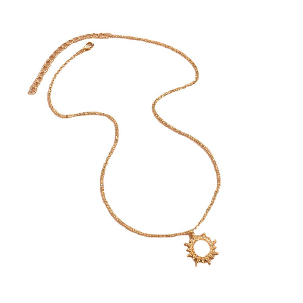 Women's Fashion Alloy For Vintage Sunflower Clavicle Necklaces