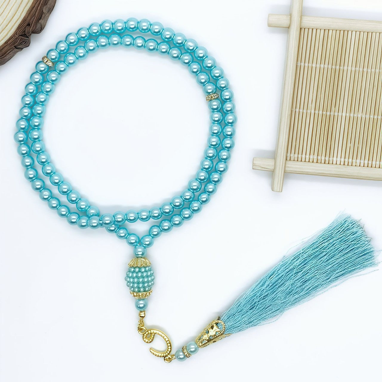 Artificial Glass Pearl Pieces Of Paint Arabic Champagne Bracelet