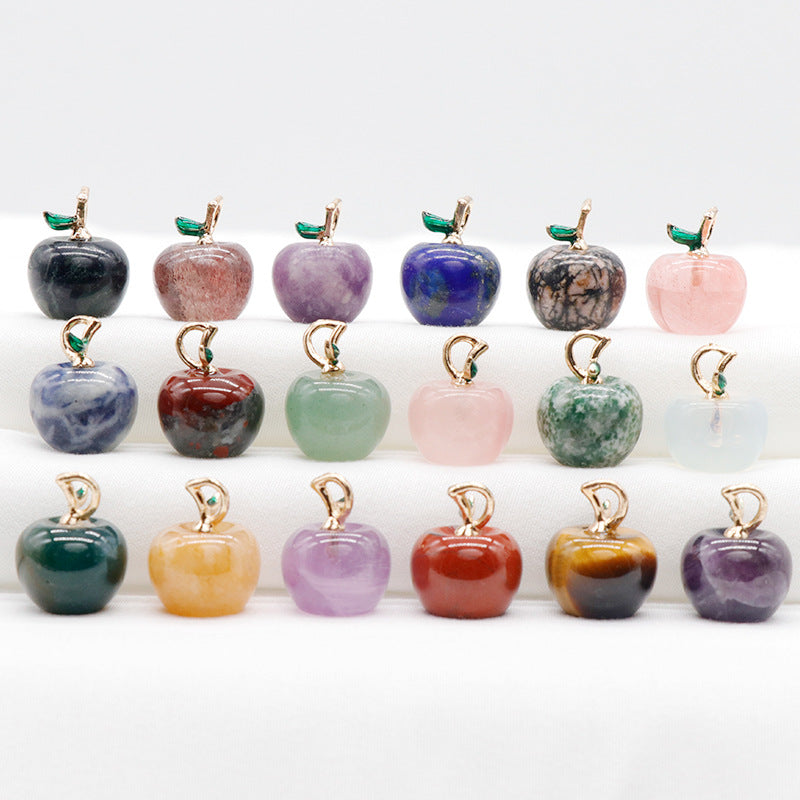 Stone Crystal Agate Amethyst Pink Little Pendants