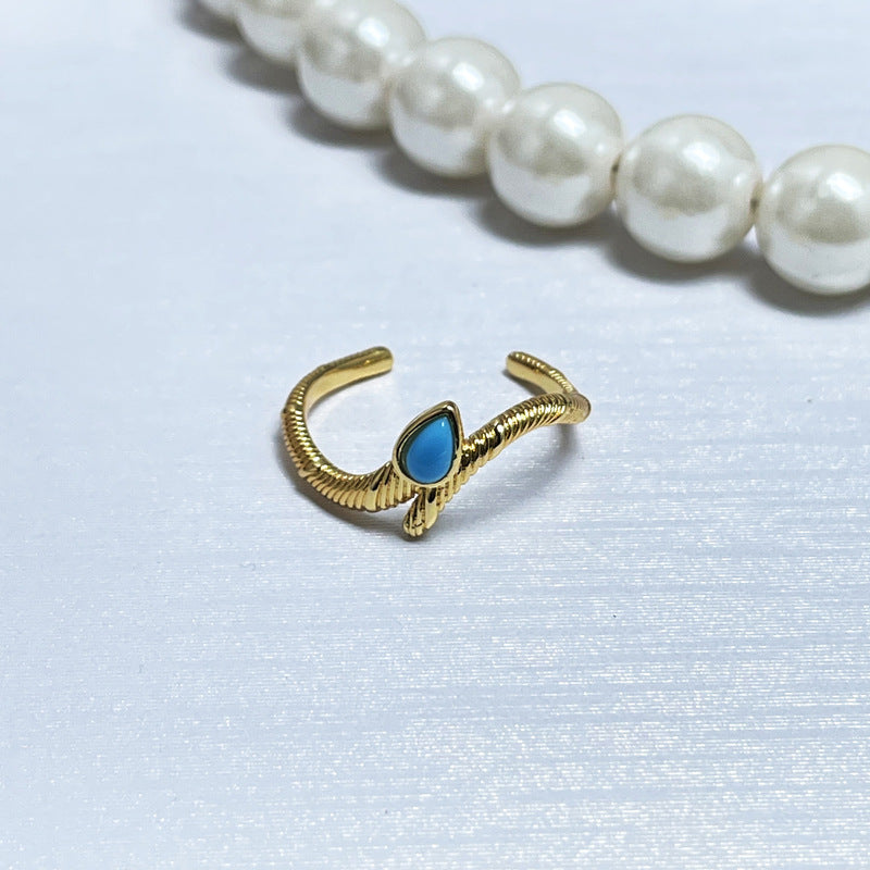 Brushed Simple Opening Female Refined Grace Rings