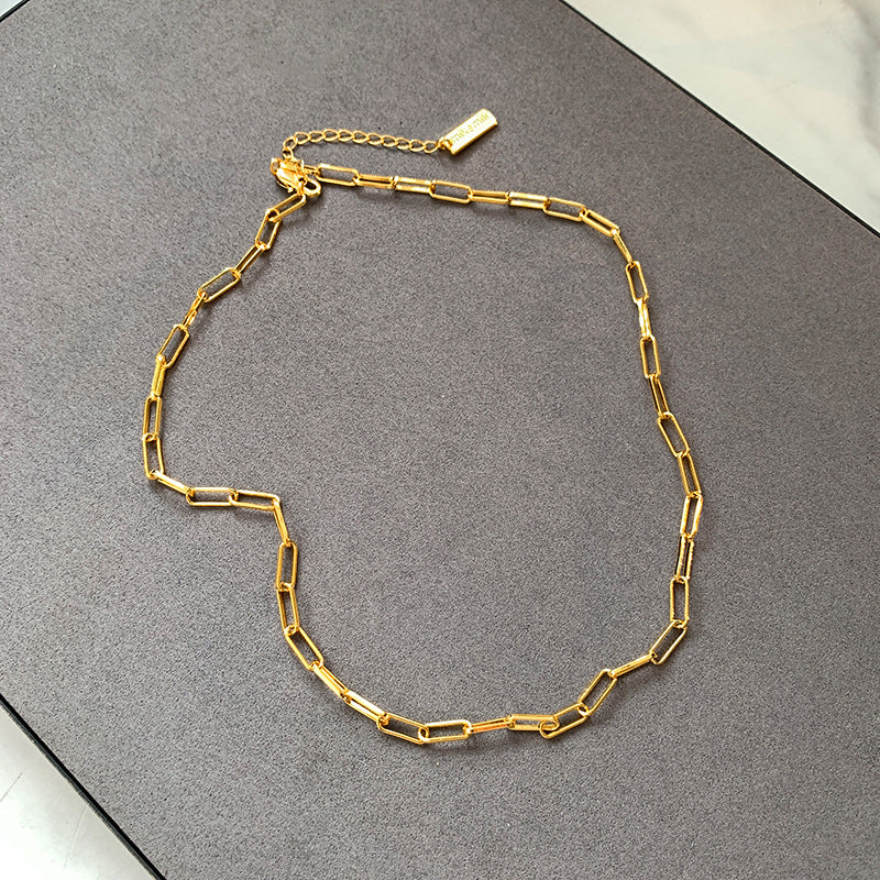 Women's Style Retro Enamel Love Heart Light Luxury Necklaces