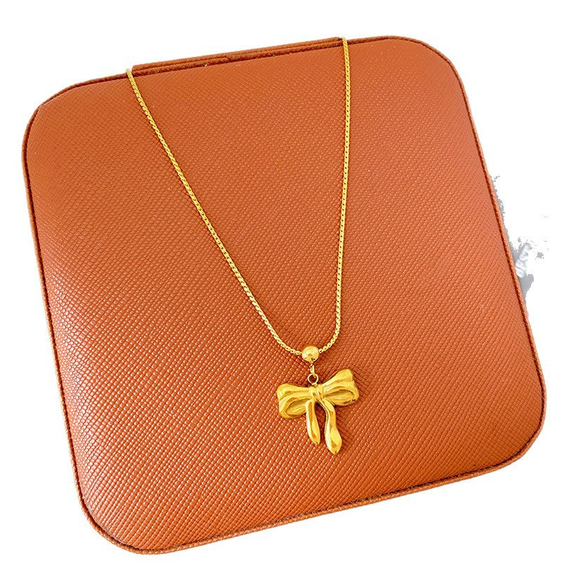 Steel Cold Wind Temperamental Tassels Butterfly Fashion High Necklace