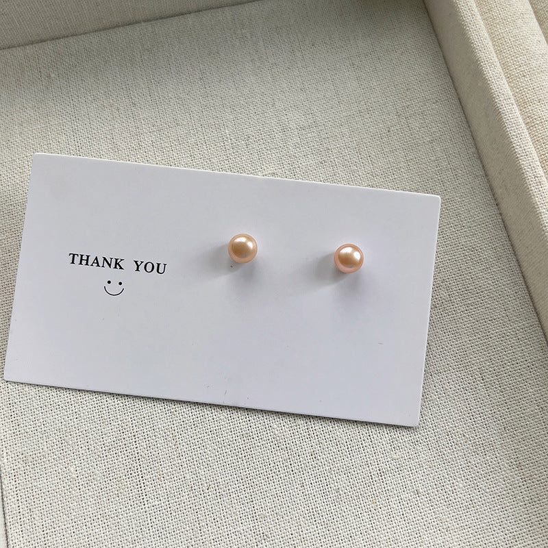Women's Pearl Real For Everyday Joker Trendy Earrings