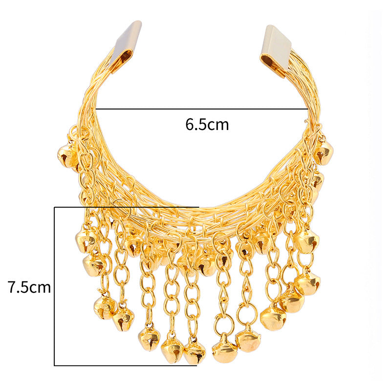Bell Metal Arm Chain Indian Dance Bracelets