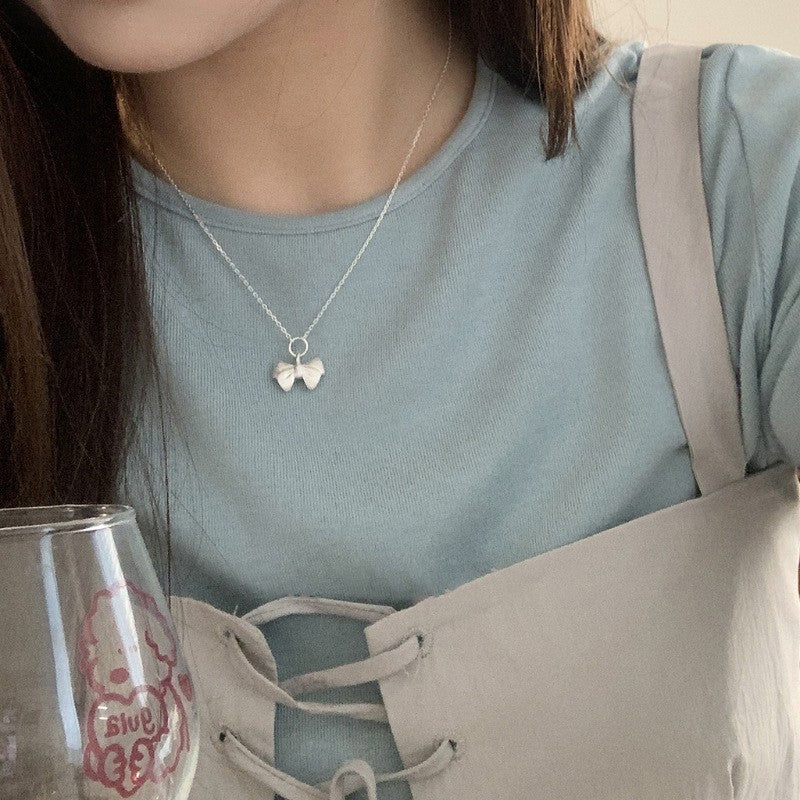 Women's Minority Pearl Butterfly For Summer Design Versatile Simple Clavicle Necklaces