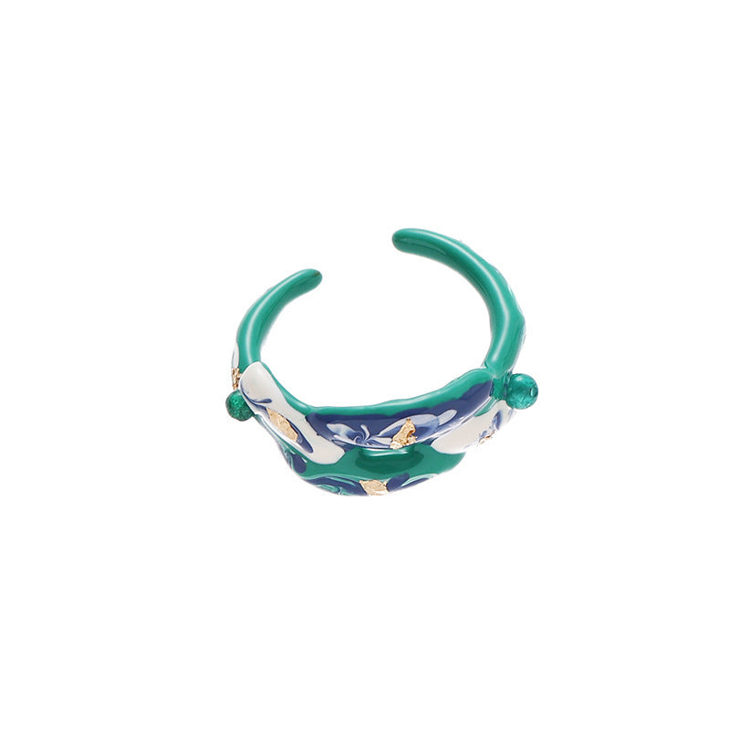 Female Affordable Luxury Style High-grade Drop Oil Rings