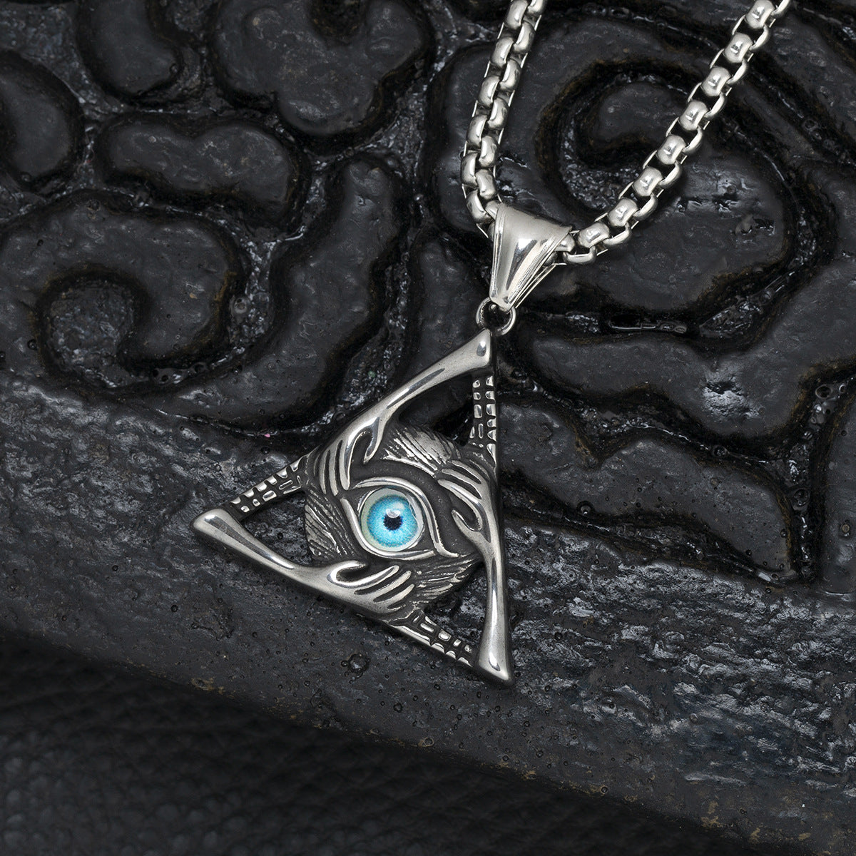 Casting Triangle Eye Stainless Fashion Accessories Necklaces