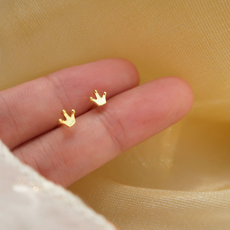 Women's Sterling Sier Simple Petite Niche Design Earrings