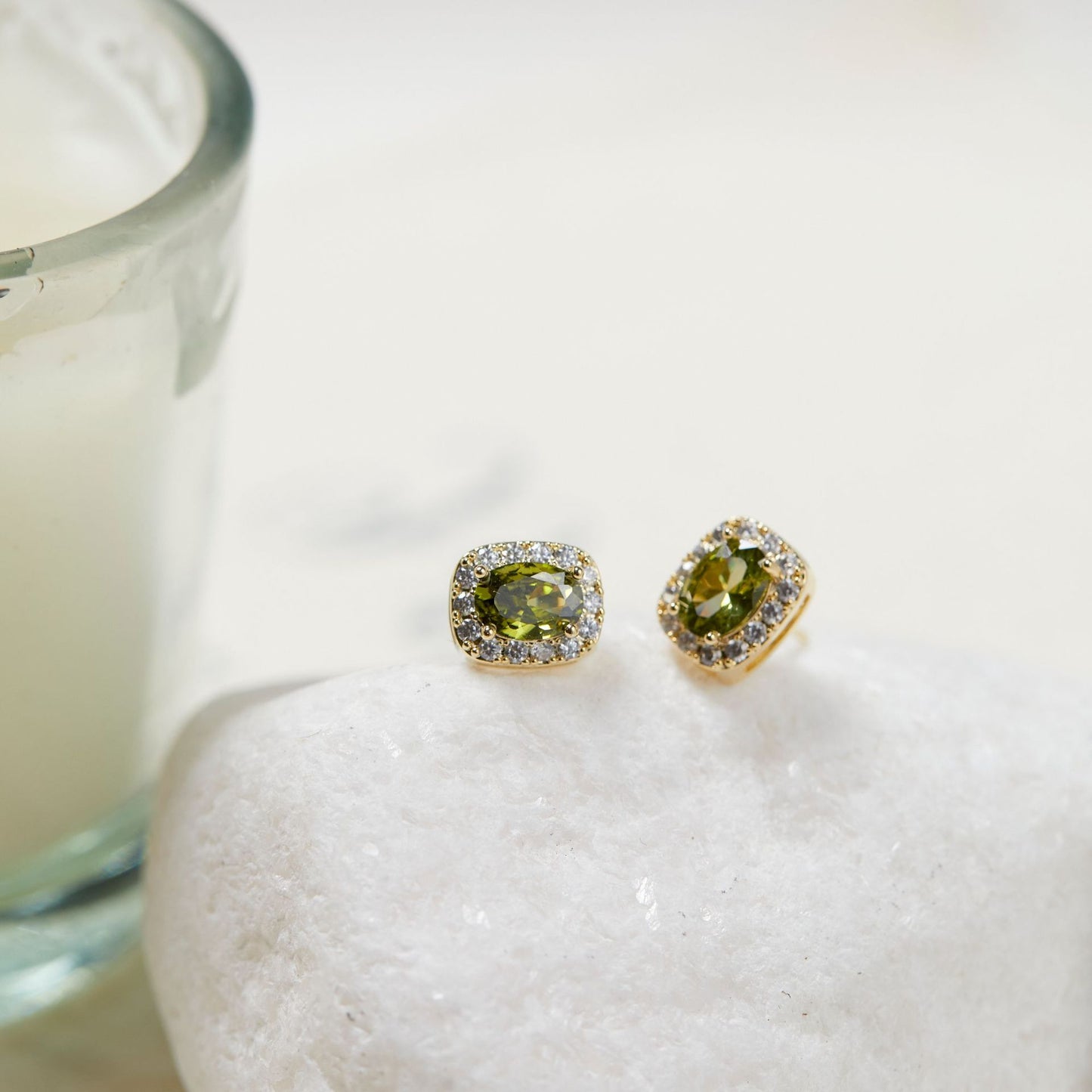 Gemstone Without Piercing Mosquito Coil Ear Rings