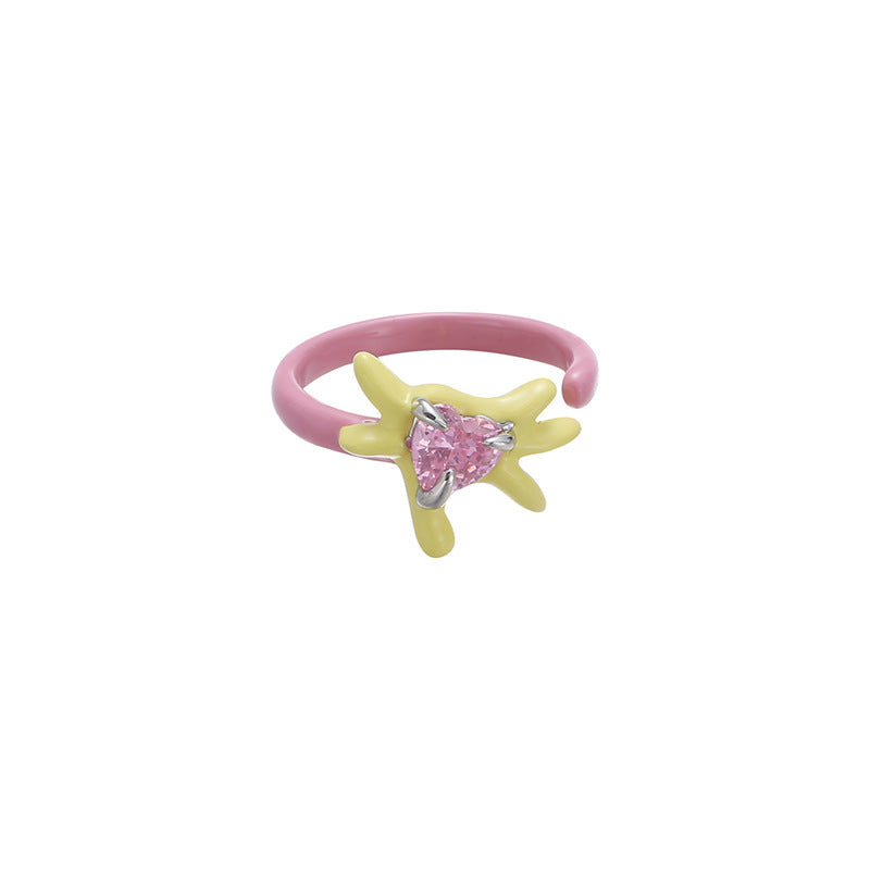 Female Affordable Luxury Style High-grade Drop Oil Rings