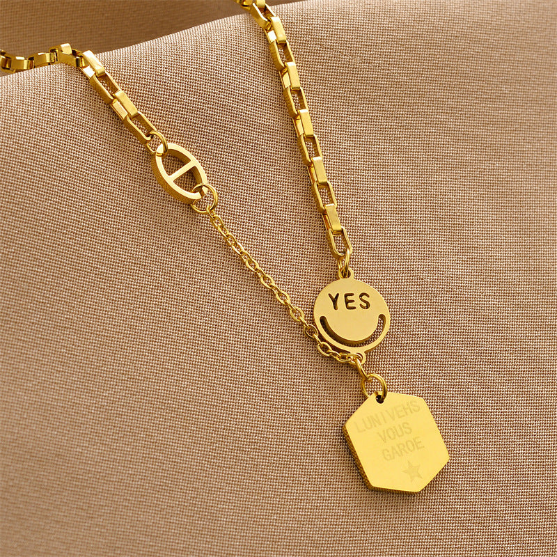 Women's Titanium Steel Ornament Simple Fashion Personality Necklaces