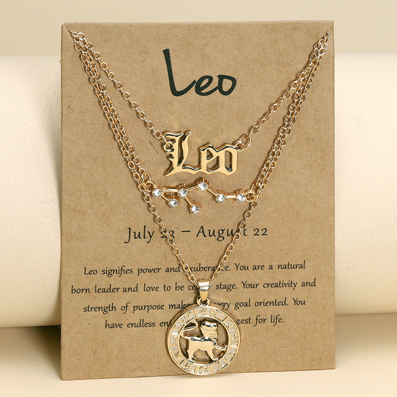 Twee Constellations Vintage English Starry Sky Image Necklaces