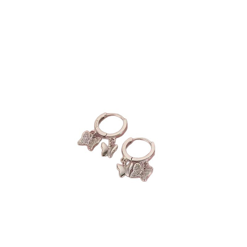 Women's Fashion Butterfly Design Temperament Clip Exquisite Ear Buckle