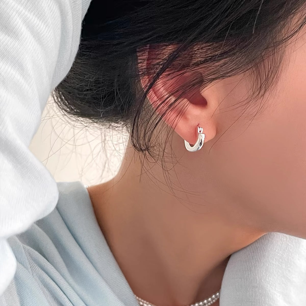 Circle Niche Design High-grade Cold Style Earrings