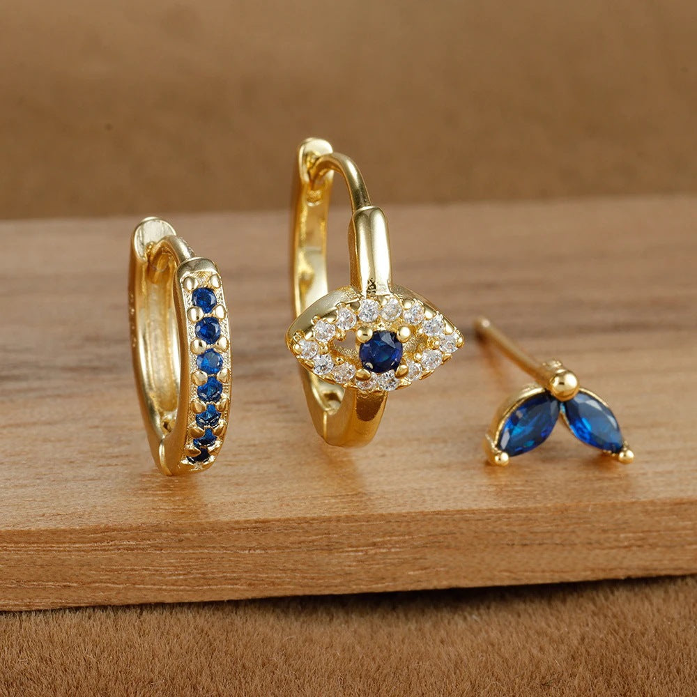 Elegant Generous Fashion Suit Evil Eyes Earrings