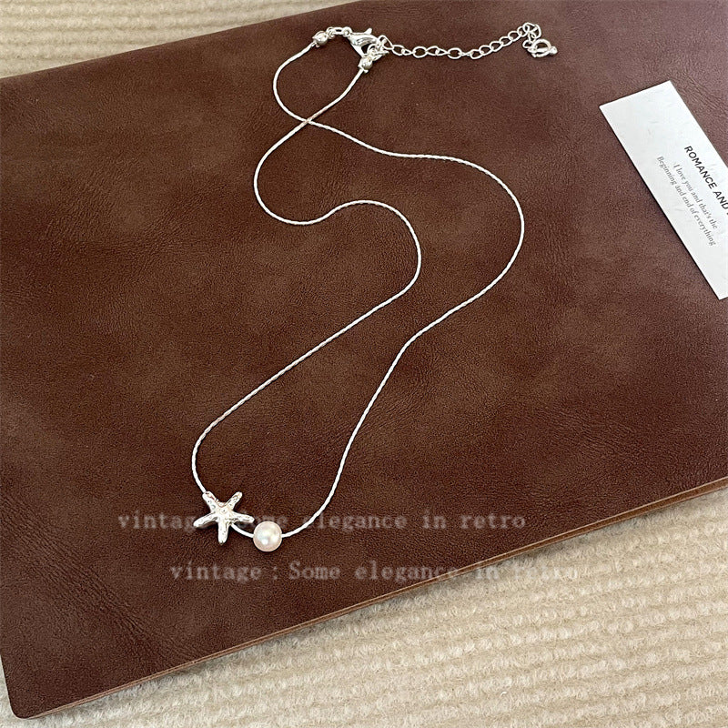 Luxury Simple Niche High-grade Clavicle Chain Sier Necklace