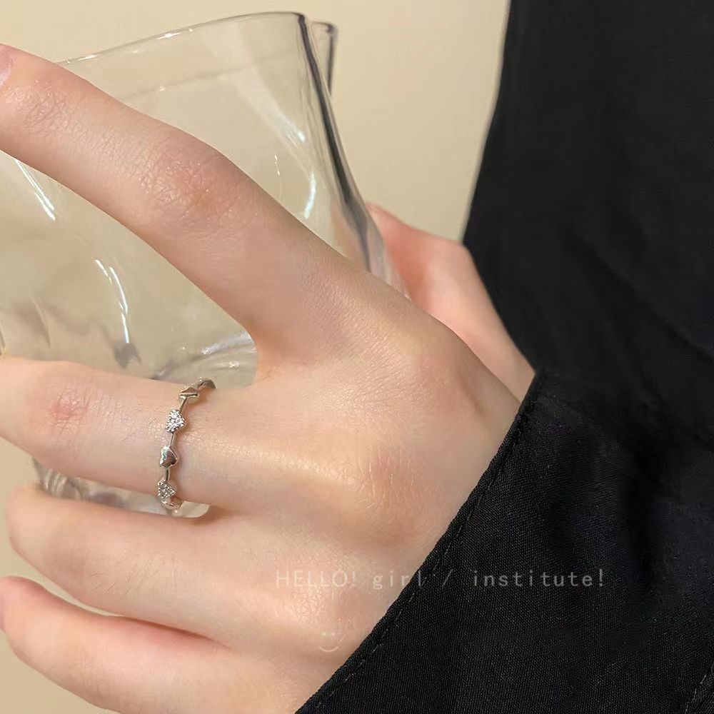 Girlfriends Love Butterfly Set Female Niche Design Index Finger Rings