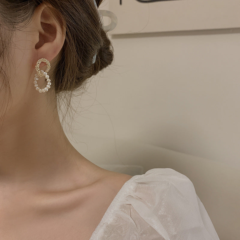 Women's Niche Design Simple Rhinestone High-grade Temperament Earrings