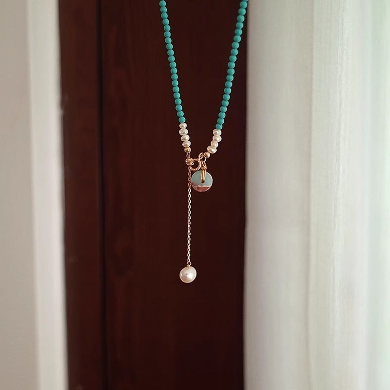 Beaded Turquoise High-grade Clavicle Chain Niche Necklaces