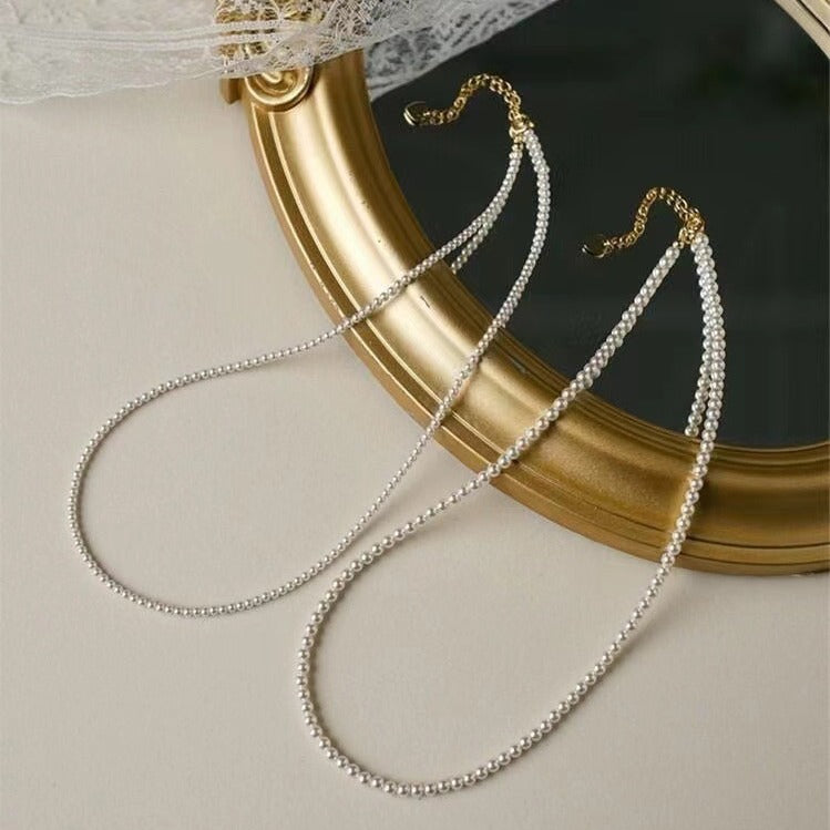 Strong Light Pearl Retro Affordable Luxury Minority Necklaces