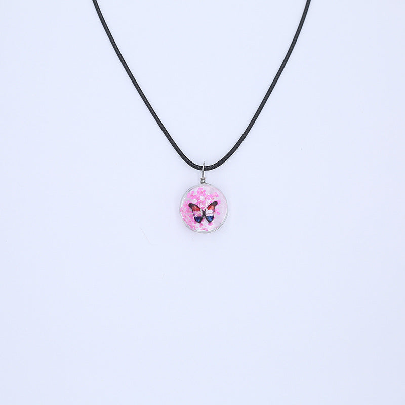Ornament Natural Dried Flower Simple Handmade Necklaces