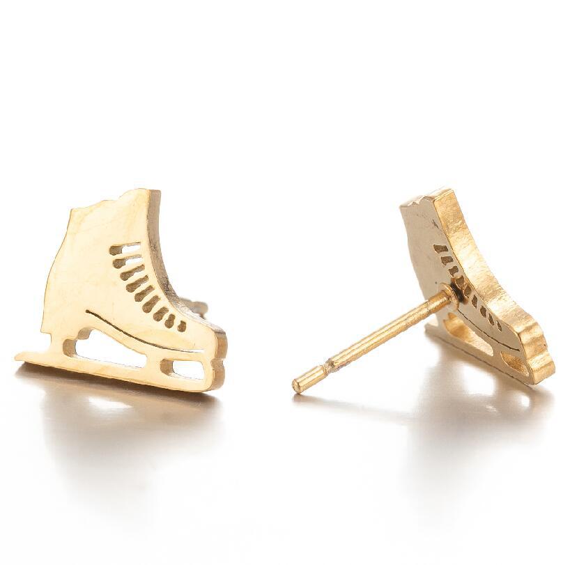 Fashion Sports Series Roller Skates Football Rugby Female Earrings
