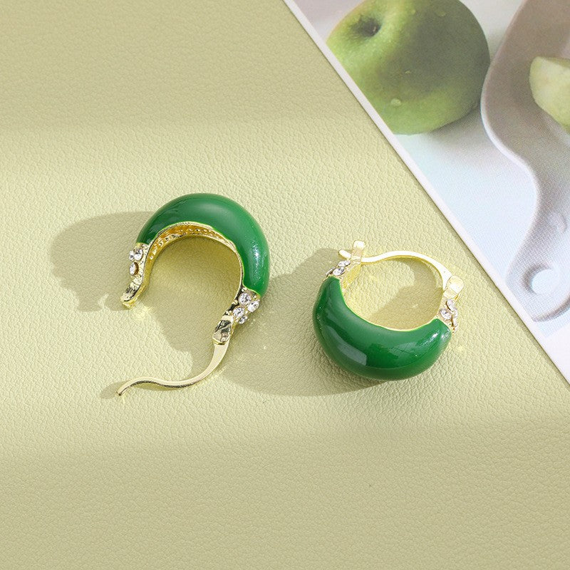 Needle High-grade Pearl Bow Flower Tulip Earrings