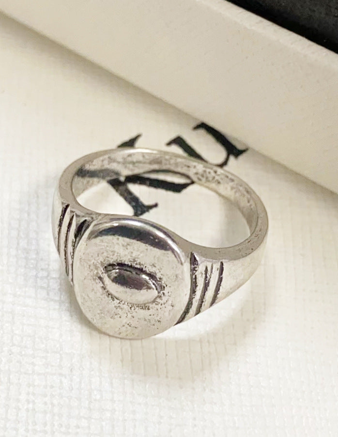 Sier Vintage Irregular Metal Sets Stackable Female Rings