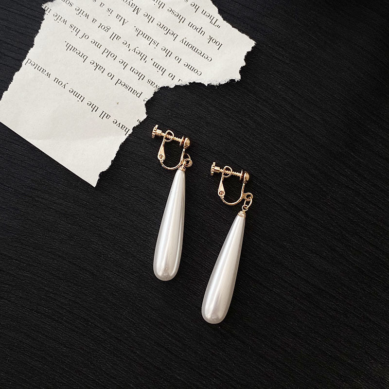 Water Drop Long Elegant Light Luxury Temperament High Sense Vintage Earrings