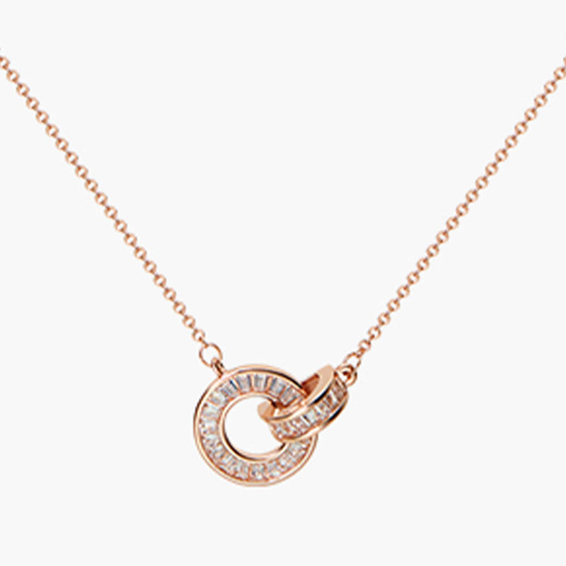 Rose Gold Roman Simple Fashion Retro Characteristic Trendy Necklace