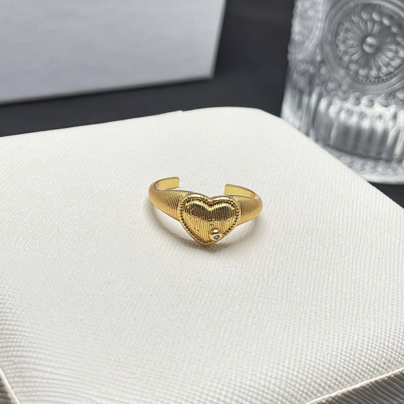 Women's Winding Woven Love Exquisite Open For Retro Rings