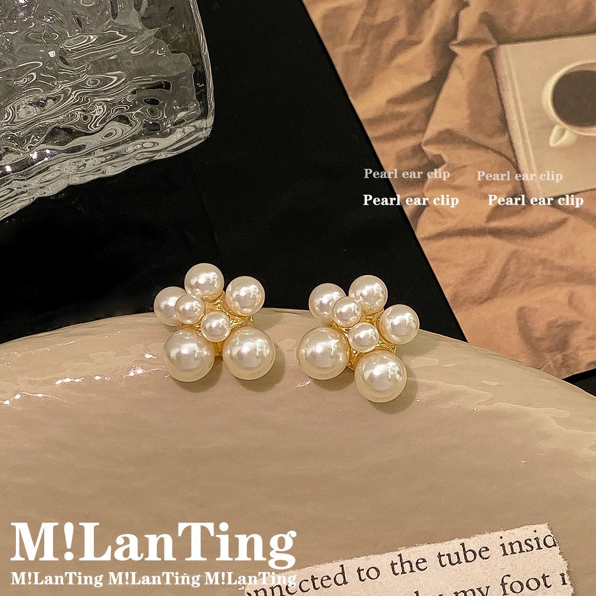 High-grade Temperament Ear Vintage Pearl Female Rings