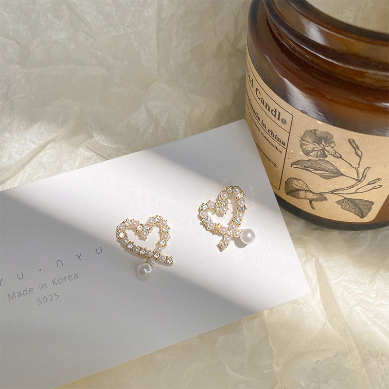 Women's Love Heart Trendy Elegant For Fashionable Earrings
