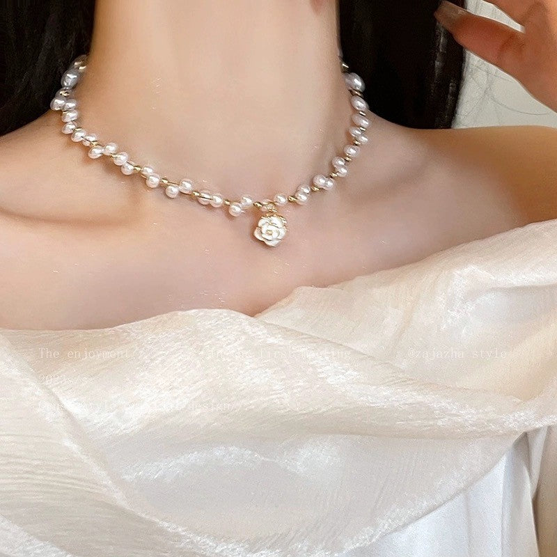 Women's Pearl High-grade Temperament Wild Sweater Chain Necklaces