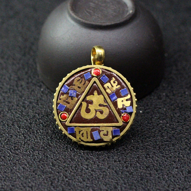 Handmade Nepal Style Mantra Ethnic Live Pendants