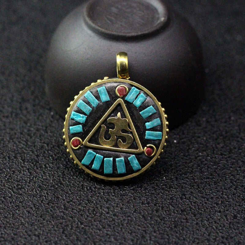 Handmade Nepal Style Mantra Ethnic Live Pendants