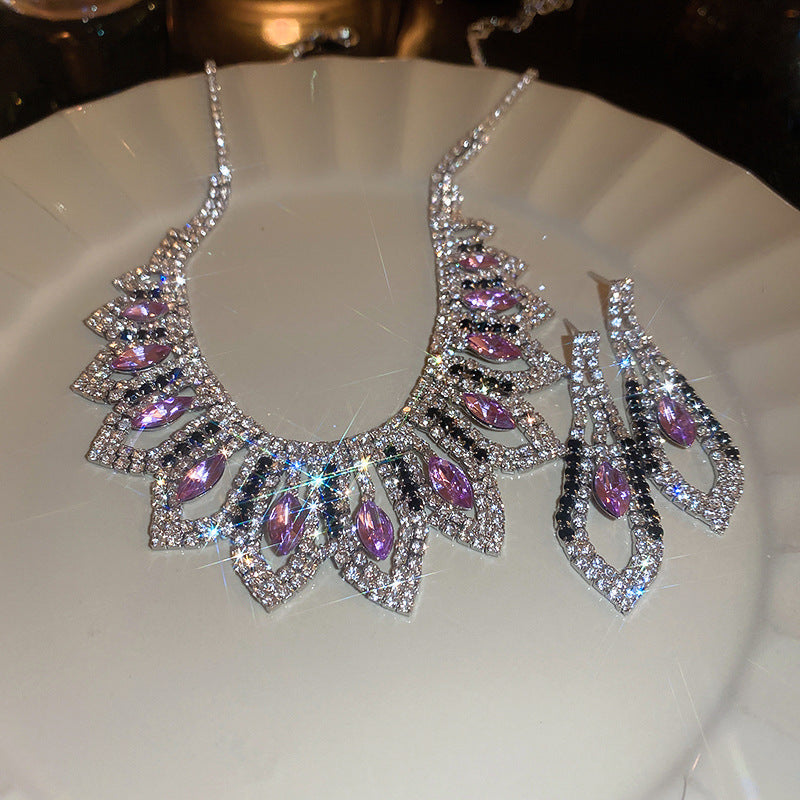 Women's High-grade Accessories Clavicle Chain Super Shiny Necklaces