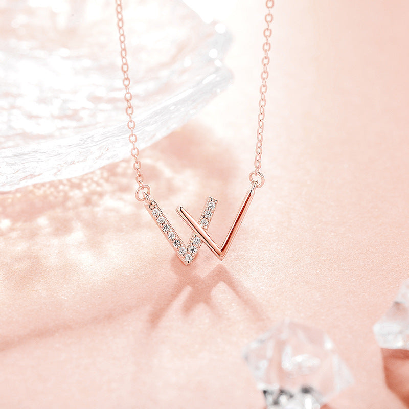 Women's Creative Letter Clavicle Chain Simple Affordable Luxury Necklaces