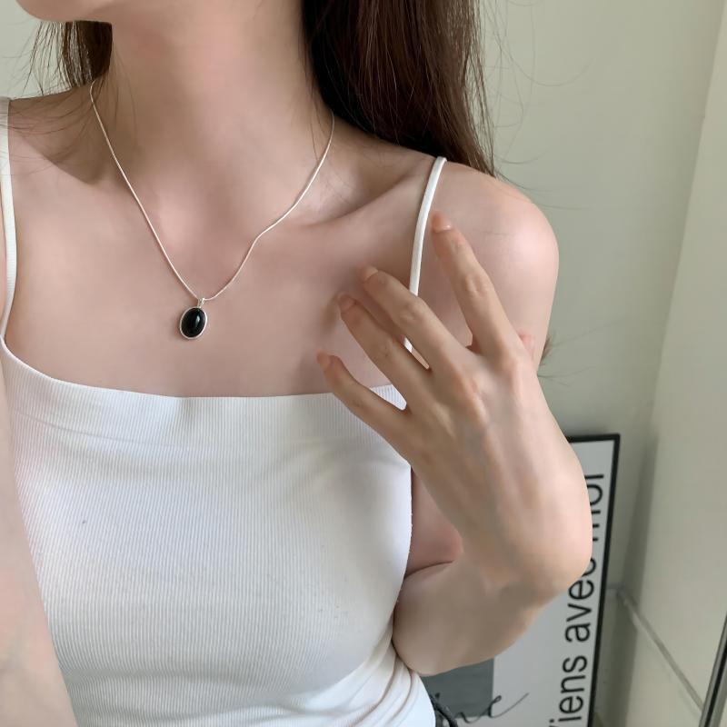 Does Not Fade Female Summer High Sense Minimalist Rhinestone Necklaces