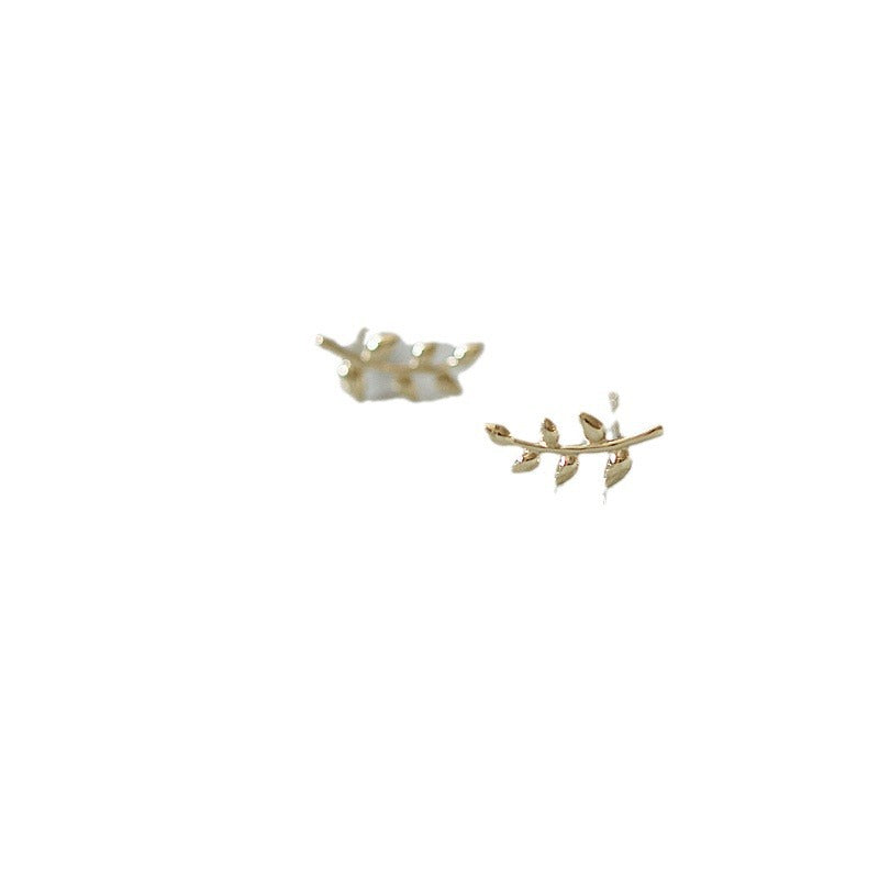 Sterling Sier Female Niche Design Simple Temperamental Branch Earrings