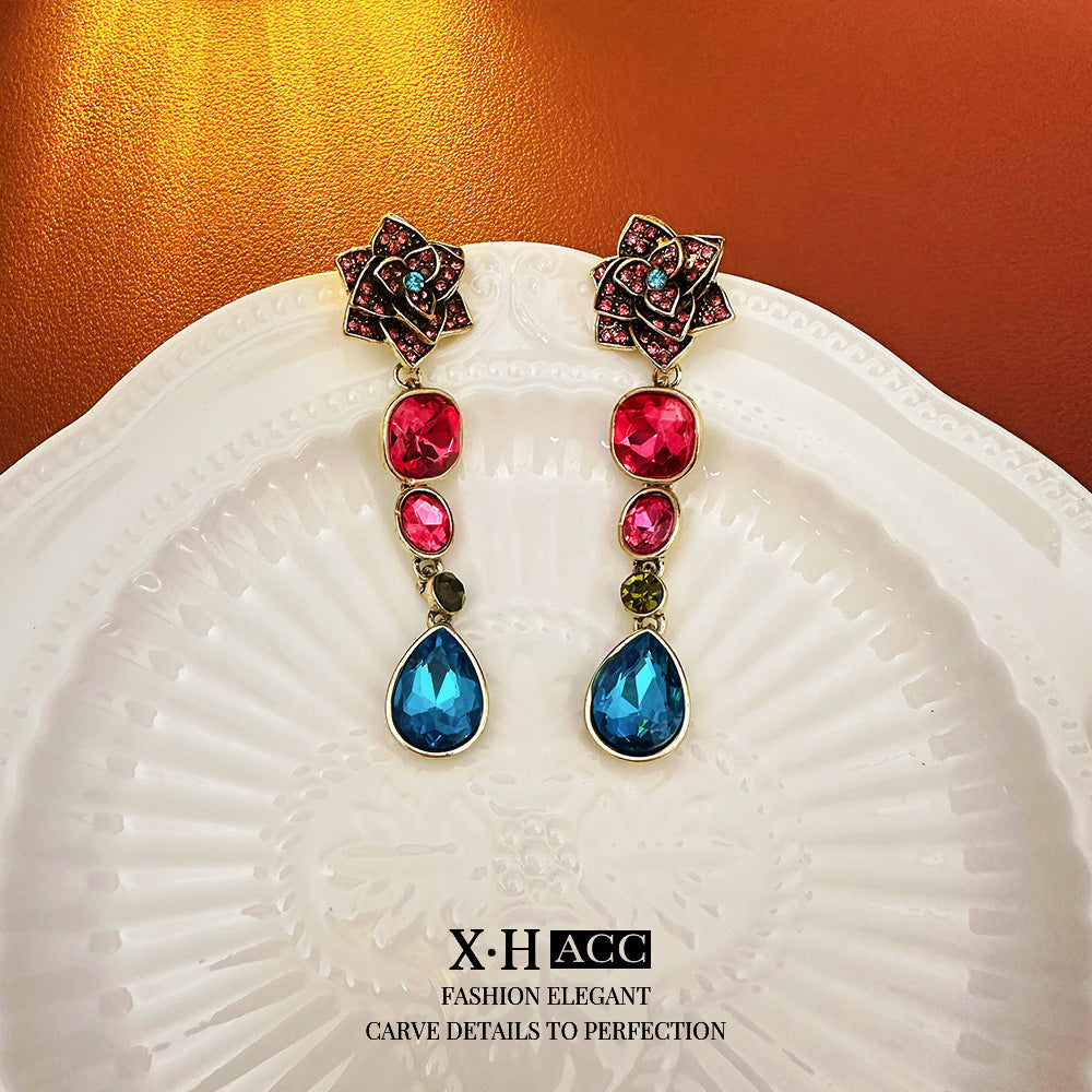 Elegant Zircon Butterfly Tassel Gentle Stylish Personality Stud Earrings