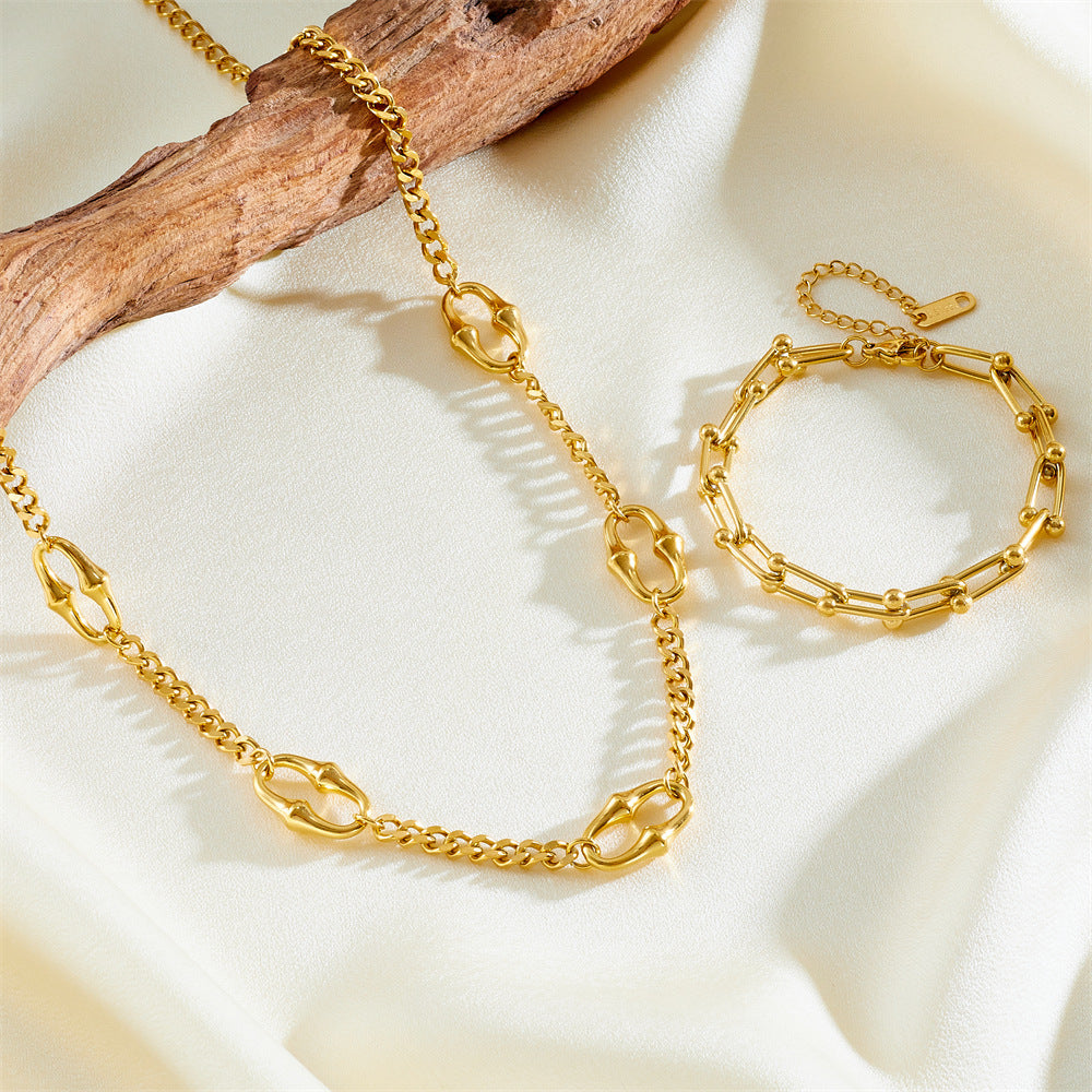 Fashion Thorn Knot Chain Stainless Steel Necklaces