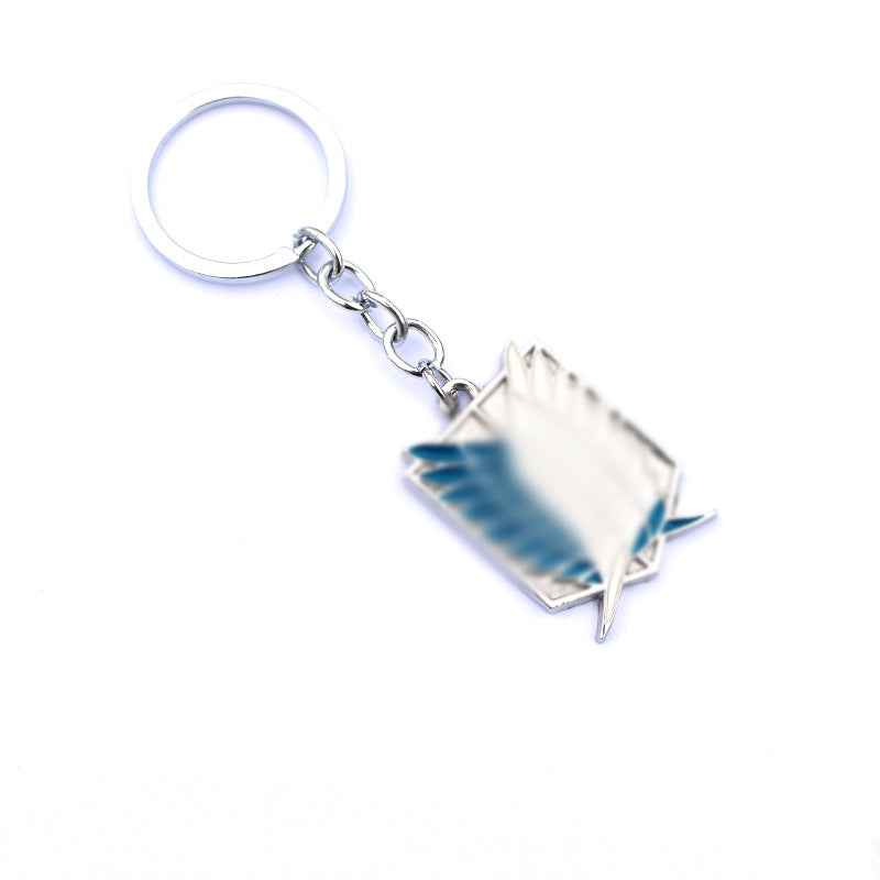 Attack Allen Giant Key Ninja Small Organization Red Cloud Notes Necklace